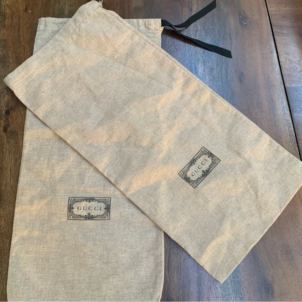 2 Gucci dust bags. 17x8